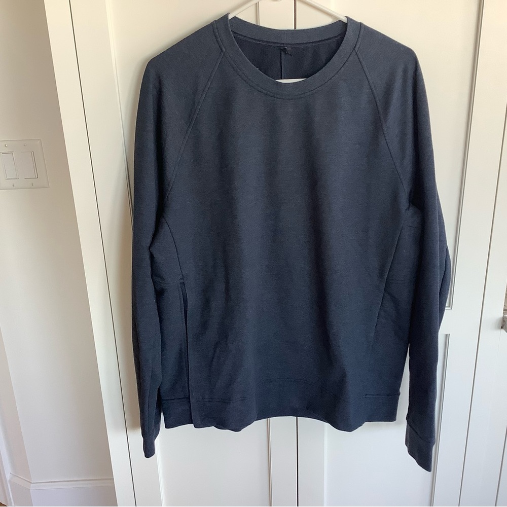Lululemon CITY SWEAT CREW Sweatshirt Side Zipper Inside Pocket